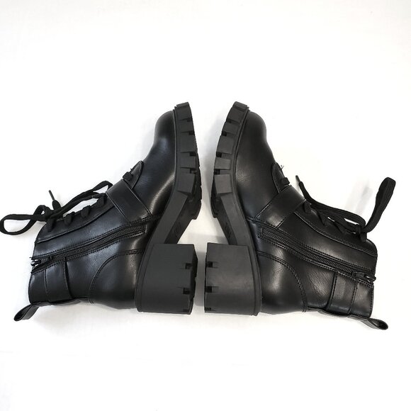 Seychelles Harley WIDE WIDTH Buckle Chunky Lug Sole Boots - Picture 6 of 9